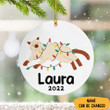 Personalized Christmas Cat Ornament Cat Ornaments For Christmas Tree 2022