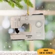 Personalized Sewing Machine Christmas Ornament Sewing Machine Ornament Gift For Sewer