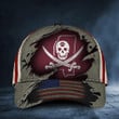 Maroon Pirate Flag Hat Mike Leach Pirate American Flag Hats Gift For Mens
