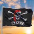 Mike Leach Flag Mississippi State Pirate Flag Maroon Pirate Flag Unique Football Gifts