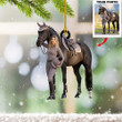 Custom Photo Horse And Rider Ornament Horseback Riding Christmas Ornament Decoration Gifts