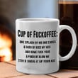 Cup Of Fuckoffee One Splash Of No One Cares Mug Funny Coffee Mug Gift Ideas For Him Her