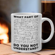 Physics What Part Of Do You Not Understand Mug Funny Physics Mug Gift For Teacher