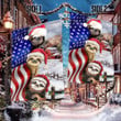 Christmas Sloth Flag American Flag Sloth Lover Front Yard Christmas Decorating Ideas