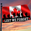 Canada Veterans Poppy Lest We Forget Flag Veterans Honoring Remembrance Day Flag Indoor Outdoor