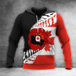 Canada Veterans Poppy Hoodie Remembrance Day Veterans Clothing Gift For Mens