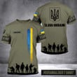 Personalized Name Slava Ukraini Shirt Military Support Ukraine Merch