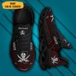 Custom Mike Leach Pirate Shoes Coach Leach Mississippi State Max Soul Shoes Football Gifts