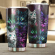French Rainbow Neon Cat Tumbler Cat Lover Best Insulated Cups For Cold Drinks
