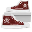 Mississippi State Pirate High Top Shoes Your Sword Shoes Shoes Football Gifts