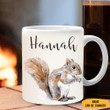 Personalized Squirrel Mug Squirrel Lover Custom Mugs Present For Cousin
