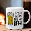 Seconds Wishing This Was Beer Mug Funny Coffee Mugs Gifts For Beer Lovers
