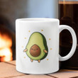 Avocado Mug Cute Adorable Avocado Coffee Mug Gifts For Vegetarians