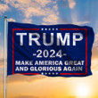 Trump 2024 Make America Great And Glorious Again Flag Trump 2024 Flag For Sale