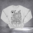 Faith Is The Bird That Sings When The Dawn Sweatshirt Inspire Quote Christian Clothing