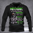 Mechanic My Tolerance For Idiots Is Extremely Low Today Hoodie Funny Mechanic Skull Clothing