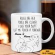 Custom Roses Are Red Foxes Are Clever I Like Your Butt Mug Valentine Gifts For Couples