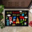 Oh The Places You'll Go When You Read Doormat Funny Welcome Mats Front Door Decor