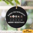 Personalized Sleigh The Patriarchy Merry Resistmas Ornament Feminist Ornament Christmas Tree Decor