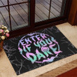 Witch Doormat Enter If You Dare Doormat Halloween Front Door Decoration