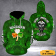 Customized Irish Hooligan Death Hoodie St Patrick's Day Hoodie Gifts For Cousin