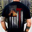 Fireman Kneel Thin Red Line Shirt Firefighter Honoring Patriotic T-Shirt Gifts For Men