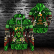 Skull St Patrick's Day Eat Drink And Be Irish Hoodie St Patrick's Day Clothes Gift For Family