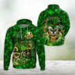 St Patrick's Day 2023 Hoodie Skull Graphic St Patrick's Day Clothes Gifts For Cousin