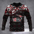 Clarence Mills Haida Hoodie Pacific Northwest Style Symbolism Clothing Gift For Friends
