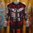 Raven Wolf Haida Art 3D Printed Shirt Pacific Northwest Style Symbolism Clothing