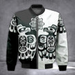 Thunderbird And Sun Pacific Northwest Style Bomber Jacket Native American Haida Art Clothing