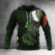 Shamrock And Celtic Cross Happy St Patrick's Day Irish Hoodie For 2023 Gift For Holiday