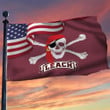 Mississippi Mike Leach Pirate Flag American Flag Honor State Mike Leach Fan Gifts