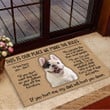 Frenchie This Is Our Place We Make The Rules If You Hurt Me Doormat Frenchie Lover Funny Mats