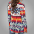 Eagle Native American Women's Cardigan With Long Sleeve Pacific Northwest Style Lady Apparel