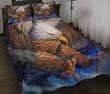 Landing Eagle Quilt Bedding Set Eagle Lover Best Duvet Covers Decor For Bed