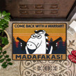 Come Back With A Warrant Doormat Funny Horse Front Door Mats Home Decor