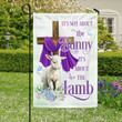 Easter Day It's Not About The Bunny It's About The Lamb Flag Happy Easter Yard Flags