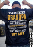 My First Job As A Grandpa T-Shirt Happy Father's Day Ideas For Grandpa Ideas