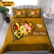 Personalized Love Butterfly Bedding Set Couple Comforter Sets Room Decor