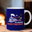 All Abroad Trump Train 2024 Flag USA Eagle MAGA Merch Political Trump Flags