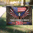 Trump 2024 Take America Back Flag USA Eagle Trump 2024 Merch Presidential Campaign