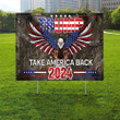 Trump 2024 Take America Back Flag USA Eagle Trump 2024 Merch Presidential Campaign