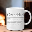 Granddad Definition Mug Good Happy Father's Day Gifts For Grandad Grandfather
