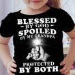 Blessed By God Spoiled By My Grandpa Youth T-Shirt Gifts For Grandchildren From Grandparents