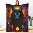 Wolf Dreamcatcher Native Blanket Wolf Lovers Throw Blanket For Sofa Home Decor