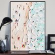 Abstract Seascape Poster Art Print Summer Seaside Wall Poster Decoration For Room