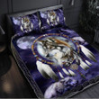 Native American Wolf Bedding Set Native Feather Dreamcatcher Wolf Christmas Gifts