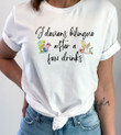 J'deviens Bilingue After A Few Drinks T-Shirt Ladies Womens Drinking Shirts Cute Gifts