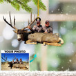 Personalized Photo Deer Hunter Ornament With Picture Deer Hunting Christmas Ornaments